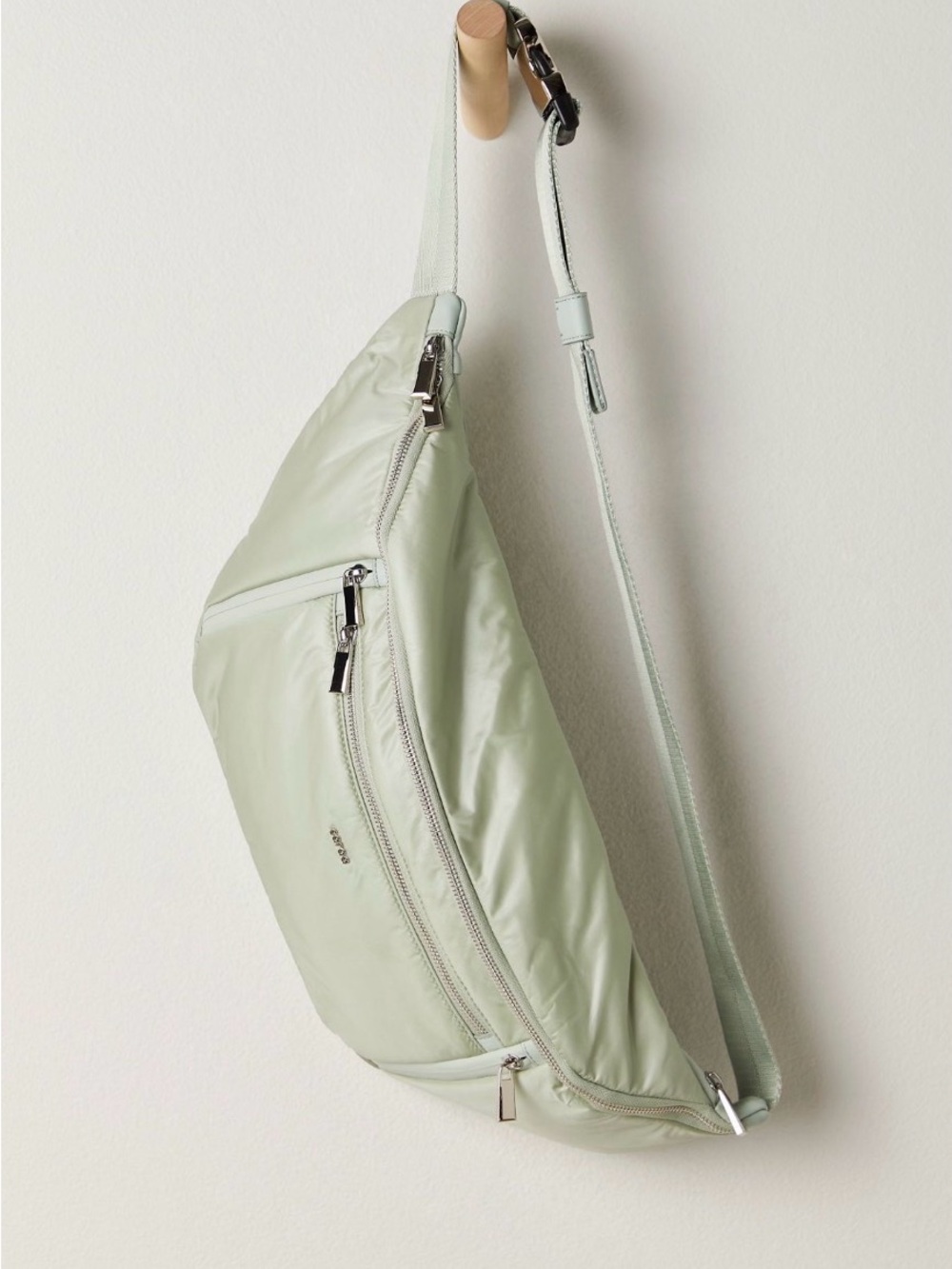 NWT Caraa Large Sage Crossbody Sling Bag